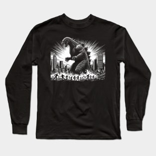 Godzilla in the City Long Sleeve T-Shirt